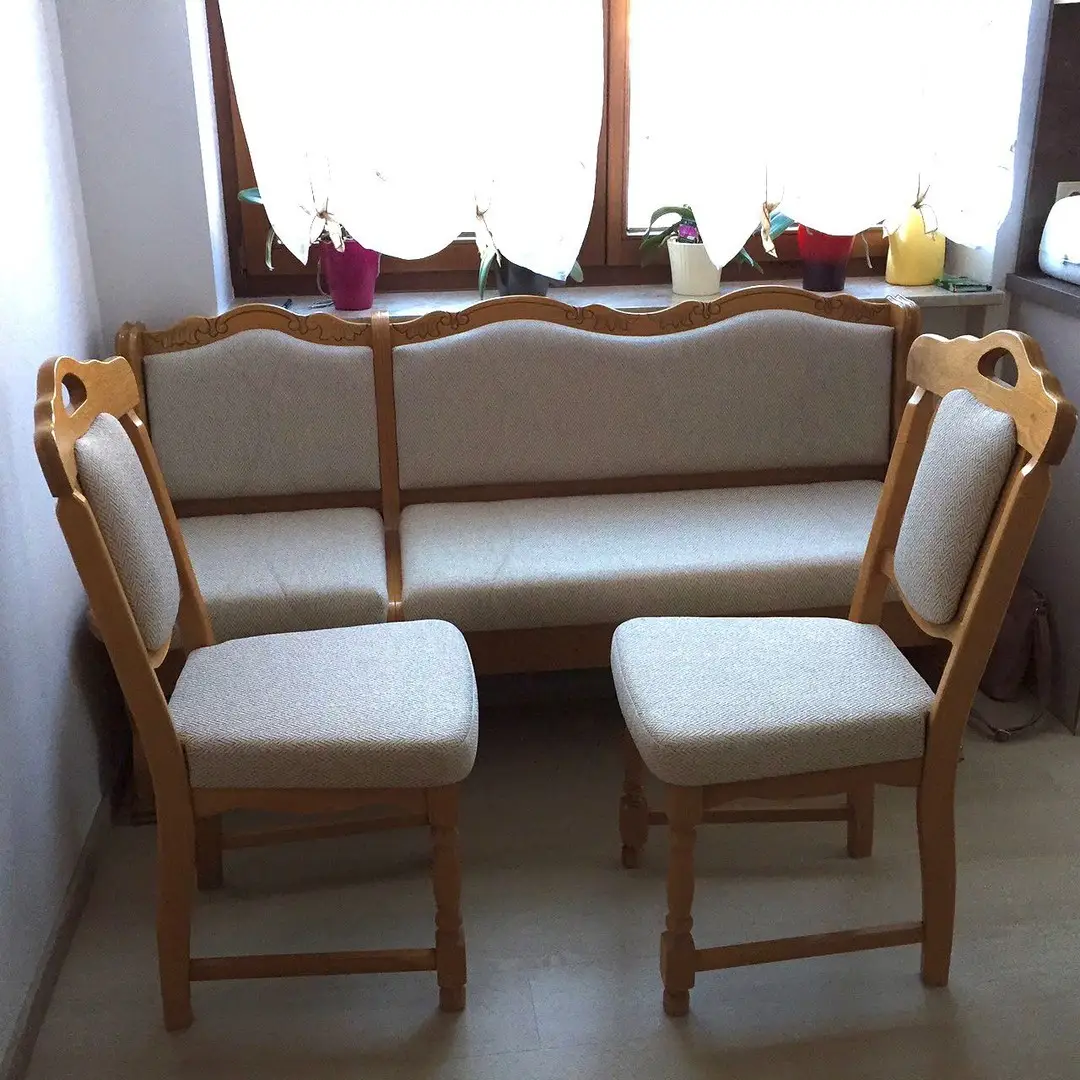 Chaiselongue mit gemustertem Bezug